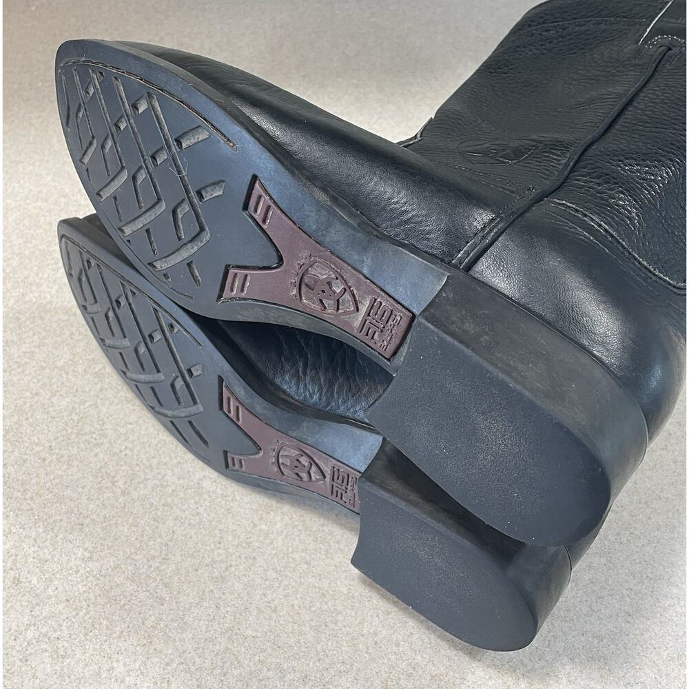 Ariat A-1 Classic Women’s Size 9.5 Cowgirl Boots Black Leather Western Wear - Picture 6 of 14